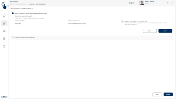 Balanza de inventario KERN CKE 36K0.1-Inventory